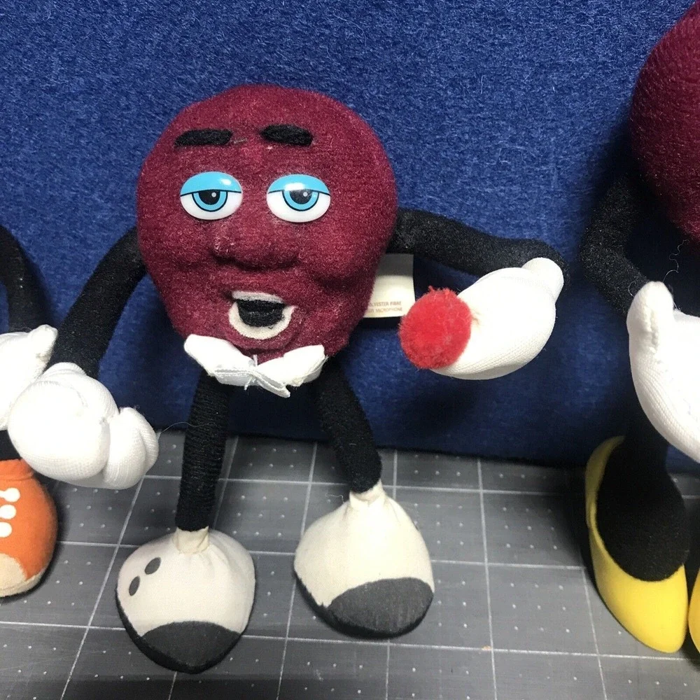 4 California Raisins Flocked Applause Bendable Plush‎ 1 PVC Walker Not Working